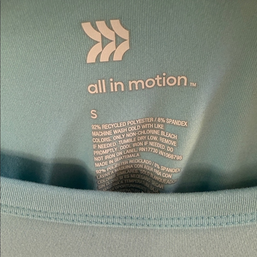 All in Motion Blue and Green Women's Short Sleeve Tees - Picture 3 of 5